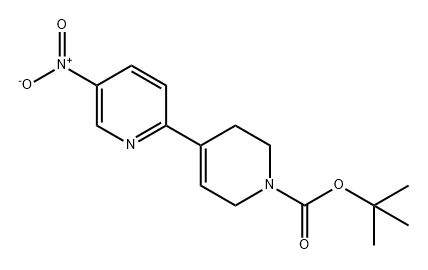 [2,4'-Bipyridine]-1'(2'H)-carboxylic acid, 3',6'-dihydro-5-nitro-, 1,1-dimethylethyl ester Struktur