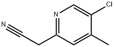 2-Pyridineacetonitrile, 5-chloro-4-methyl- Struktur