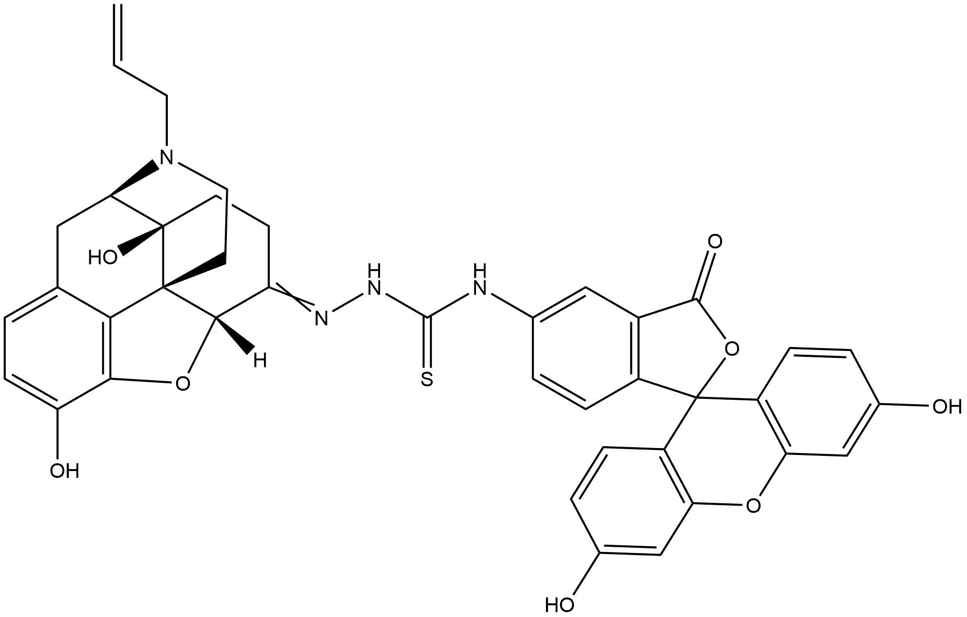 NALOXONE FLUORESCEIN Struktur