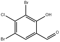 3,5-DIBROMO-4-CHLORO-2-HYDROXY-BENZALDEHYDE Struktur