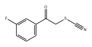 Thiocyanic acid, 2-(3-fluorophenyl)-2-oxoethyl ester Struktur