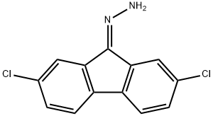 9H-Fluoren-9-one, 2,7-dichloro-, hydrazone Struktur