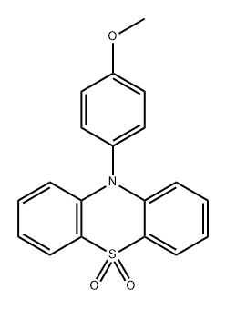 10H-Phenothiazine, 10-(4-methoxyphenyl)-, 5,5-dioxide Struktur