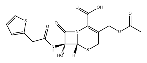 7-Hydroxycefothiophene Struktur