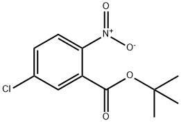 Benzoic acid, 5-chloro-2-nitro-, 1,1-dimethylethyl ester Struktur