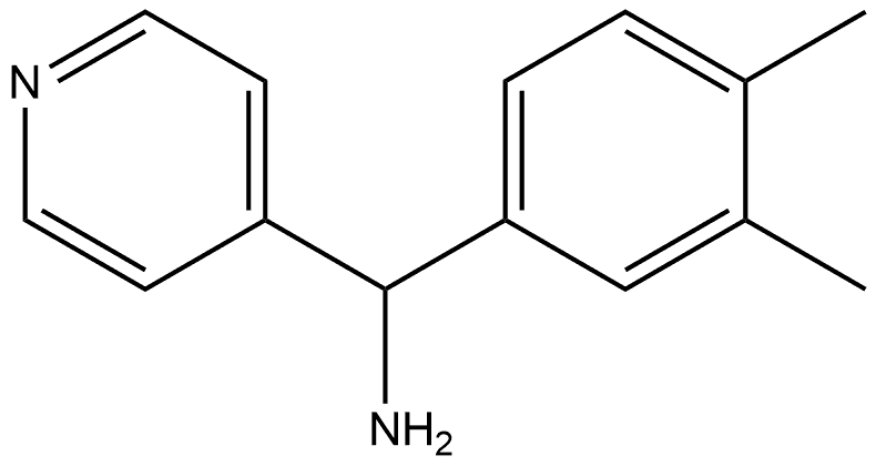 C-(3,4-DIMETHYL-PHENYL)-C-PYRIDIN-4-YL-METHYLAMINE Struktur