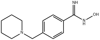 BENZENECARBOXIMIDAMIDE, N'-HYDROXY-4-(1-PIPERIDINYLMETHYL)- Struktur