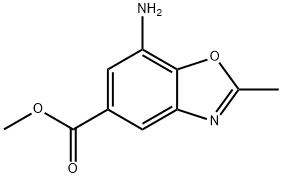 5-BENZOXAZOLECARBOXYLIC ACID, 7-AMINO-2-METHYL-, METHYL ESTER Struktur