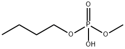 Phosphoric acid, monobutyl monomethyl ester Struktur