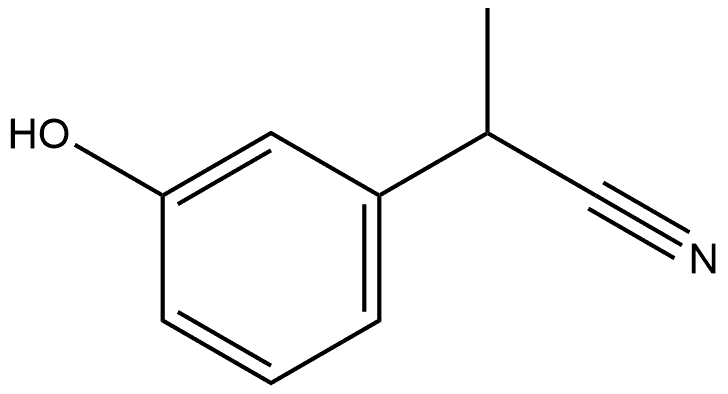 Benzeneacetonitrile, 3-hydroxy-α-methyl- Struktur