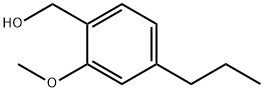 Benzenemethanol, 2-methoxy-4-propyl- Struktur