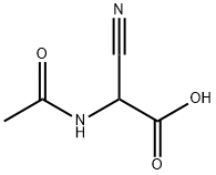 Acetic acid, 2-(acetylamino)-2-cyano- Struktur