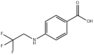 Benzoic acid, 4-[(2,2,2-trifluoroethyl)amino]- Struktur