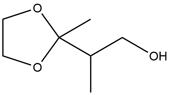 1,3-Dioxolane-2-ethanol, β,2-dimethyl- Struktur