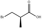 Propanoic acid, 3-bromo-2-methyl-, (2R)- Struktur