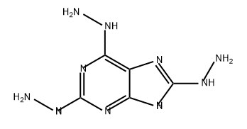 9H-Purine, 2,6,8-trihydrazinyl- Struktur