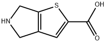 4H,5H,6H-thieno[2,3-c]pyrrole-2-carboxylic acid hydrochloride Struktur