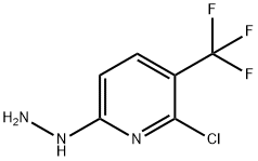 2-chloro-6-hydrazinyl-3-(trifluoromethyl)pyridine Struktur