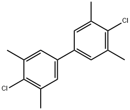 4,4'-dichloro-3,3',5,5'-tetramethyl-1,1'-Biphenyl Struktur