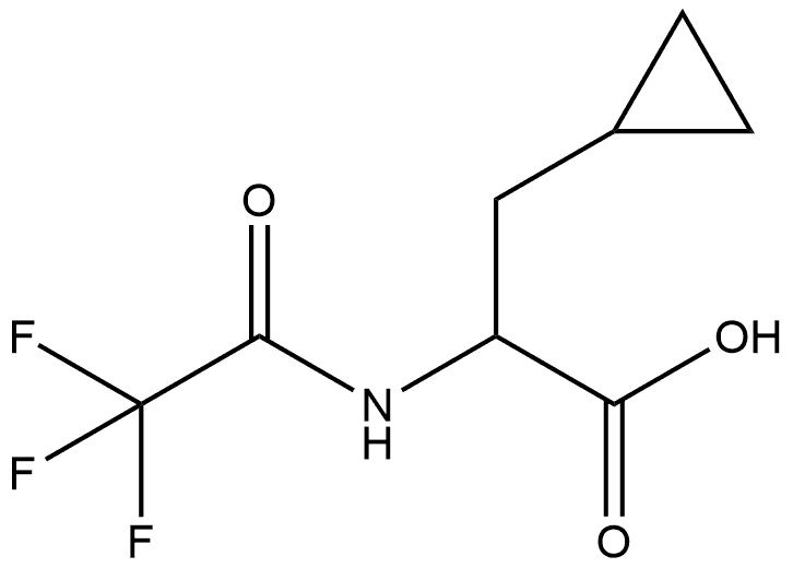 Cyclopropanepropanoic acid, α-[(2,2,2-trifluoroacetyl)amino]- Struktur