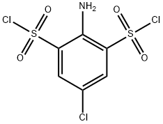 1,3-Benzenedisulfonyl dichloride, 2-amino-5-chloro- Struktur