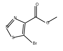 1,2,3-Thiadiazole-4-carboxylic acid, 5-bromo-, methyl ester Struktur