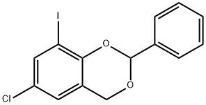 4H-1,3-Benzodioxin,6-chloro-8-iodo-2-phenyl-(9CI) Struktur