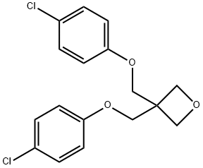 Oxetane, 3,3-bis[(4-chlorophenoxy)methyl]- Struktur