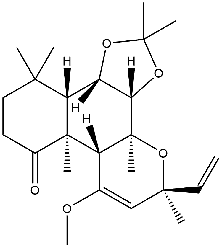 5H-1,3-Dioxolo[3,4]naphtho[2,1-b]pyran-8(3bH)-one, 5-ethenyl-3a,7a,7b,9,10,11,11a,11b-octahydro-7-methoxy-2,2,3b,5,7b,11,11-heptamethyl-, (3aS,3bS,5S,7aS,7bS,11aS,11bS)-