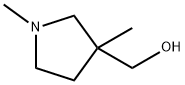 3-Pyrrolidinemethanol, 1,3-dimethyl- Struktur