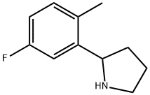 Pyrrolidine, 2-(5-fluoro-2-methylphenyl)- Struktur