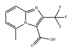 Imidazo[1,2-a]pyridine-3-carboxylic acid, 5-methyl-2-(trifluoromethyl)- Struktur