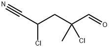 Pentanenitrile, 2,4-dichloro-4-methyl-5-oxo- Struktur