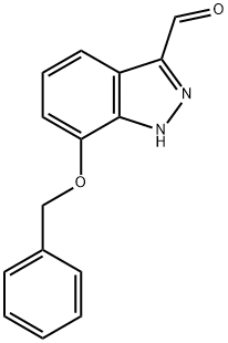 7-(benzyloxy)-1H-indazole-3-carbaldehyde Struktur