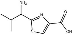 4-Thiazolecarboxylic acid, 2-(1-amino-2-methylpropyl)- Struktur