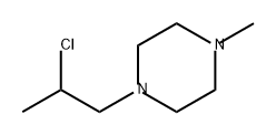 Piperazine, 1-(2-chloropropyl)-4-methyl- Struktur