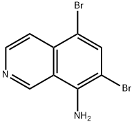 5,7-Dibromo-8-isoquinolinamine Struktur