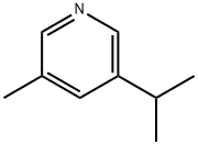 Pyridine, 3-methyl-5-(1-methylethyl)- Struktur