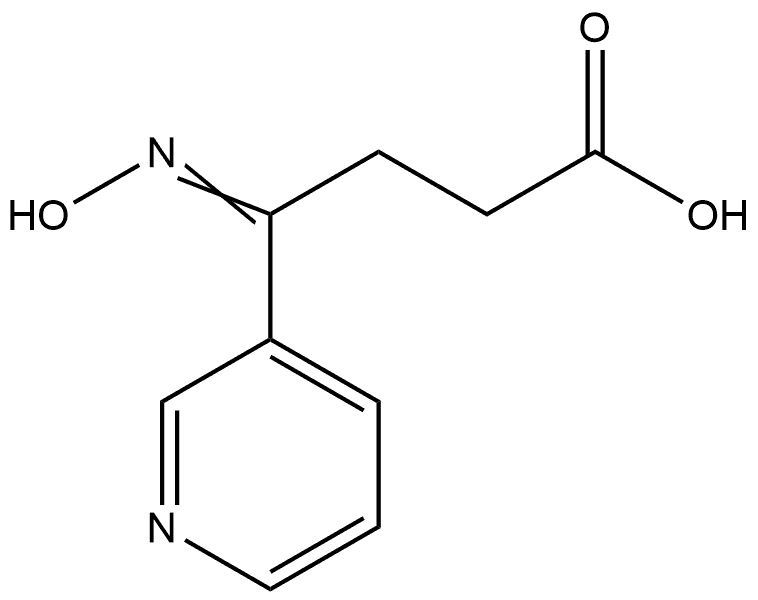 3-Pyridinebutanoic acid, γ-(hydroxyimino)- Struktur