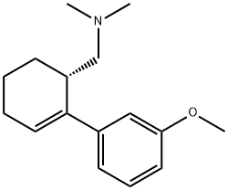 2-Cyclohexene-1-methanamine, 2-(3-methoxyphenyl)-N,N-dimethyl-, (1S)- Struktur