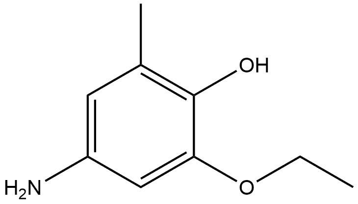 4-Amino-2-ethoxy-6-methylphenol Struktur