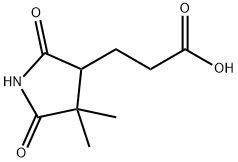 4,4-Dimethyl-2,5-dioxo-3-pyrrolidinepropanoic acid Struktur