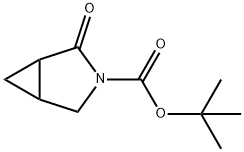 3-Azabicyclo[3.1.0]hexane-3-carboxylic acid, 2-oxo-, 1,1-dimethylethyl ester Struktur