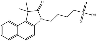 3H-Benz[e]indole-3-butanesulfonic acid, 1,2-dihydro-1,1-dimethyl-2-oxo- Struktur