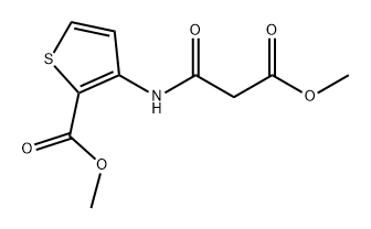 2-Thiophenecarboxylic acid, 3-[(3-methoxy-1,3-dioxopropyl)amino]-, methyl ester