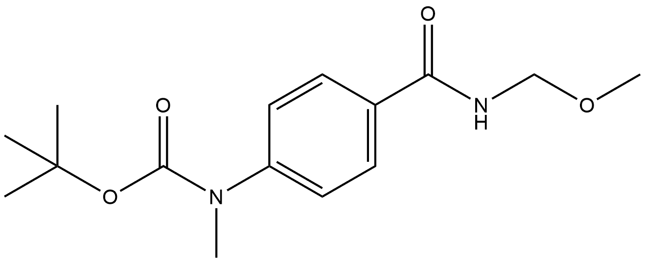 1,1-Dimethylethyl N-[4-[(methoxymethylamino)carbonyl]phenyl]-N-methylcarbamate Struktur