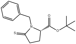 L-Proline, 1-(phenylmethyl)-5-thioxo-, 1,1-dimethylethyl ester Struktur