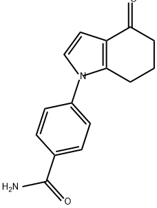 Benzamide, 4-(4,5,6,7-tetrahydro-4-oxo-1H-indol-1-yl)- Struktur