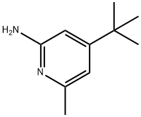 2-Pyridinamine, 4-(1,1-dimethylethyl)-6-methyl- Struktur