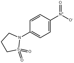 2-(4-nitrophenyl)isothiazolidine 1,1-dioxide Struktur